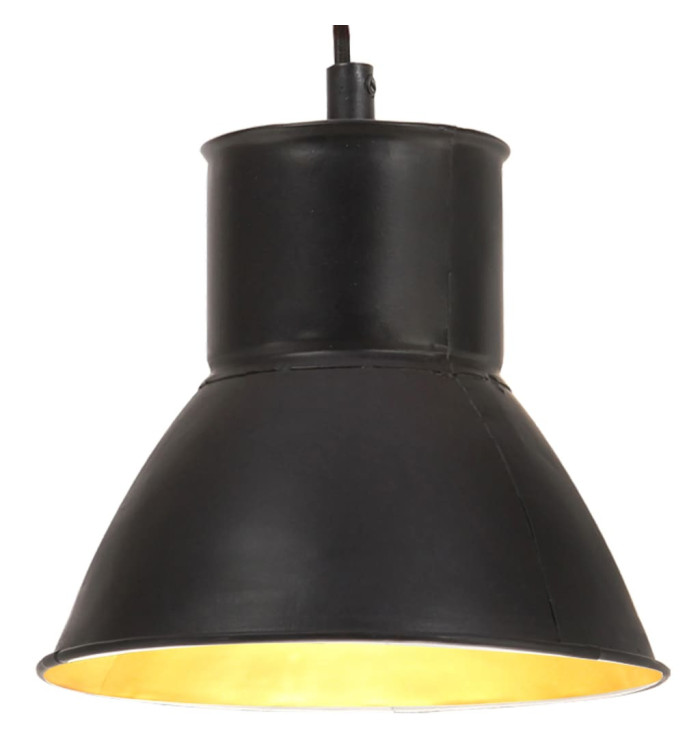 Lampe suspendue 25 W Noir Rond 17 cm E27 | Mobilier & Déco