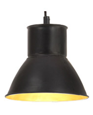 Lampe suspendue 25 W Noir Rond 17 cm E27 | Mobilier & Déco