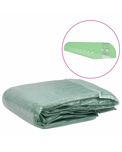Couverture de remplacement de serre (54 m²) 300x1800x200cm Vert | Mobilier & Déco