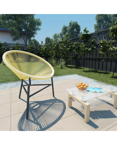 Chaise de jardin Acapulco Résine tressée Beige | Mobilier & Déco