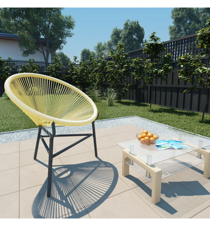 Chaise de jardin Acapulco Résine tressée Beige | Mobilier & Déco