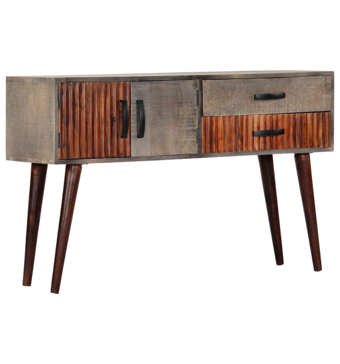 Table console Gris 120x35x75 cm Bois de manguier massif brut | Mobilier & Déco