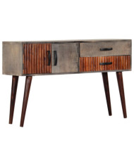 Table console Gris 120x35x75 cm Bois de manguier massif brut | Mobilier & Déco