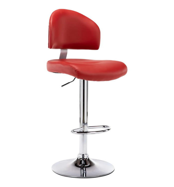 Tabouret de bar Rouge bordeaux Similicuir | Mobilier & Déco