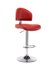 Tabouret de bar Rouge bordeaux Similicuir | Mobilier & Déco