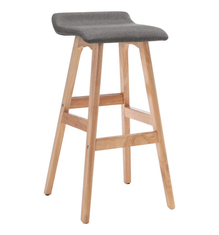 Chaise de bar Gris foncé Tissu | Mobilier & Déco