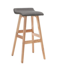 Chaise de bar Gris foncé Tissu | Mobilier & Déco