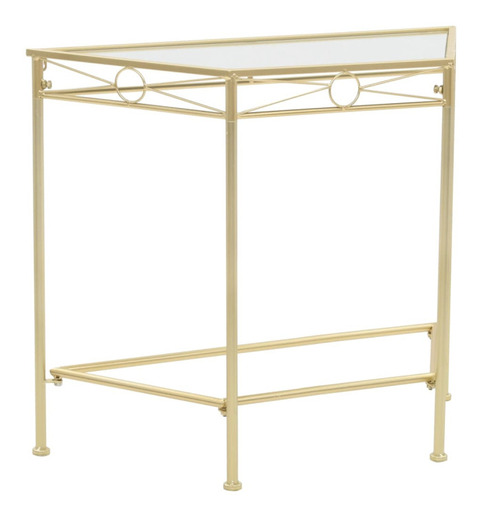 Table d'appoint Style vintage Métal 87 x 34 x 73 cm Doré | Mobilier & Déco