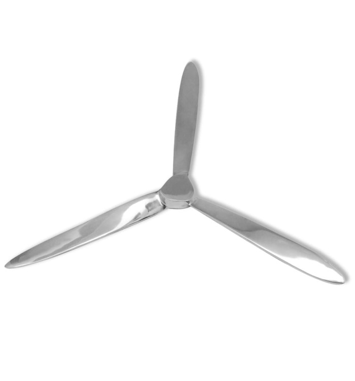 Hélice murale Aluminium Argenté 70 cm | Mobilier & Déco