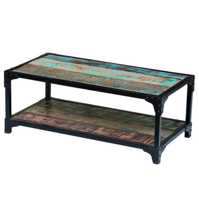 Table basse Bois de récupération massif | Mobilier & Déco