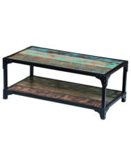Table basse Bois de récupération massif | Mobilier & Déco