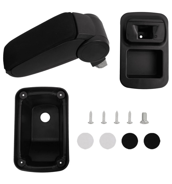 Accoudoir de voiture noir 14x33x(30-45,5) cm ABS | Mobilier & Déco