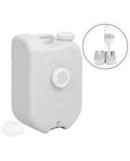 Réservoir d'eau portable avec adaptateur 24 L gris | Mobilier & Déco