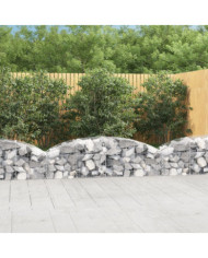 Panier de gabions arqué 200x50x40/60 cm Fer galvanisé | Mobilier & Déco