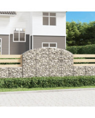Panier de gabions arqué 200x30x120/140 cm Fer galvanisé | Mobilier & Déco