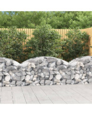 Panier de gabions arqué 150x50x60/80 cm Fer galvanisé | Mobilier & Déco