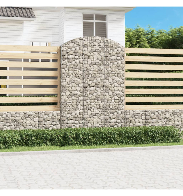 Panier de gabions arqué 150x30x220/240 cm Fer galvanisé | Mobilier & Déco