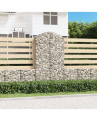 Panier de gabions arqué 100x50x180/200 cm Fer galvanisé | Mobilier & Déco