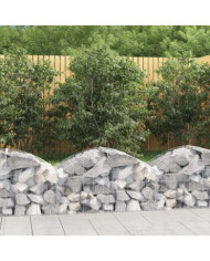 Panier de gabions arqué 100x50x40/60 cm Fer galvanisé | Mobilier & Déco