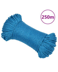 Corde de travail Bleu 6 mm 250 m Polypropylène | Mobilier & Déco