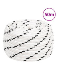 Corde de travail Blanc 18 mm 50 m Polyester | Mobilier & Déco