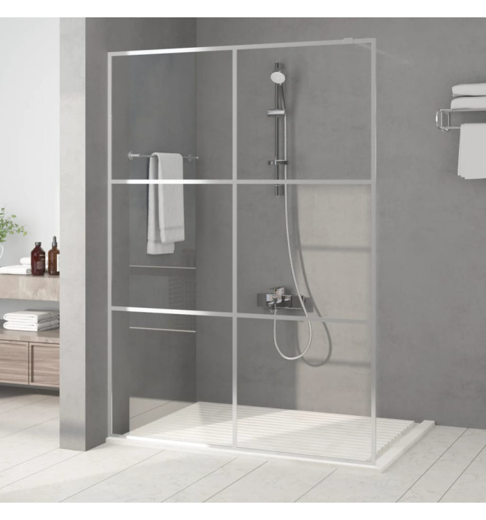 Paroi de douche Argenté 140x195 cm Verre ESG transparent | Mobilier & Déco