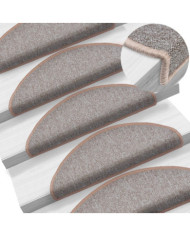 Tapis d'escalier 10 pcs 65x24x4 cm Marron clair | Mobilier & Déco