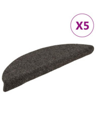 Tapis d'escalier autocollants 5 pcs anthracite 56x17x3 cm | Mobilier & Déco