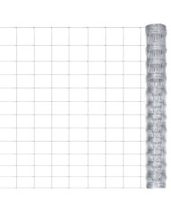 Clôture de jardin Acier galvanisé 50x1,25 m Argenté | Mobilier & Déco