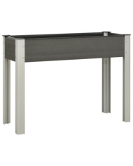 Lit surélevé de jardin 100x40x75 cm WPC Gris | Mobilier & Déco