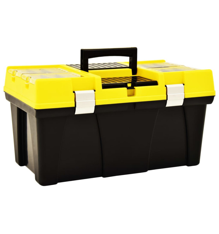 Boîte à outils Plastique 595x337x316 mm Jaune | Mobilier & Déco