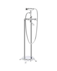 Robinet de baignoire sur pied Acier inoxydable 99,5 cm Argenté | Mobilier & Déco