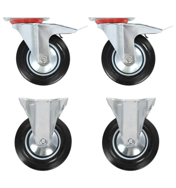 Roulettes 4 pcs 160 mm | Mobilier & Déco