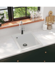 Évier de cuisine Granite Blanc crème | Mobilier & Déco