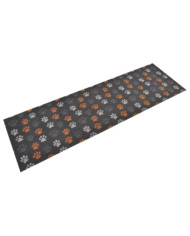 Tapis de cuisine lavable impression de pattes 60x180 cm velours | Mobilier & Déco