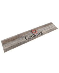 Tapis de cuisine lavable impression cuisine gris 60x300 cm | Mobilier & Déco