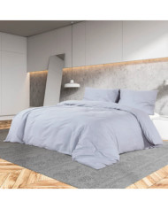Ensemble de housse de couette Gris 200x200 cm Microfibre légère | Mobilier & Déco