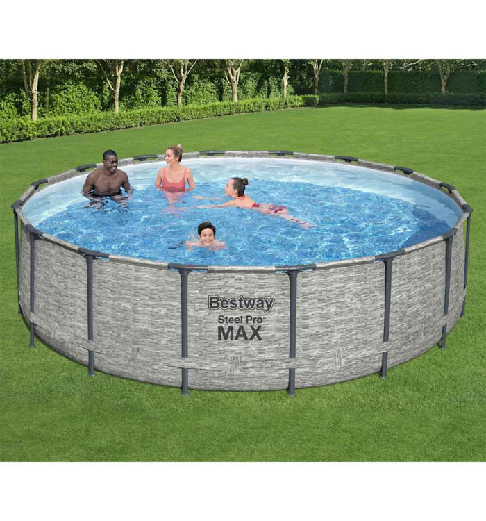 Bestway Piscine ronde Power Steel 488x122 cm | Mobilier & Déco
