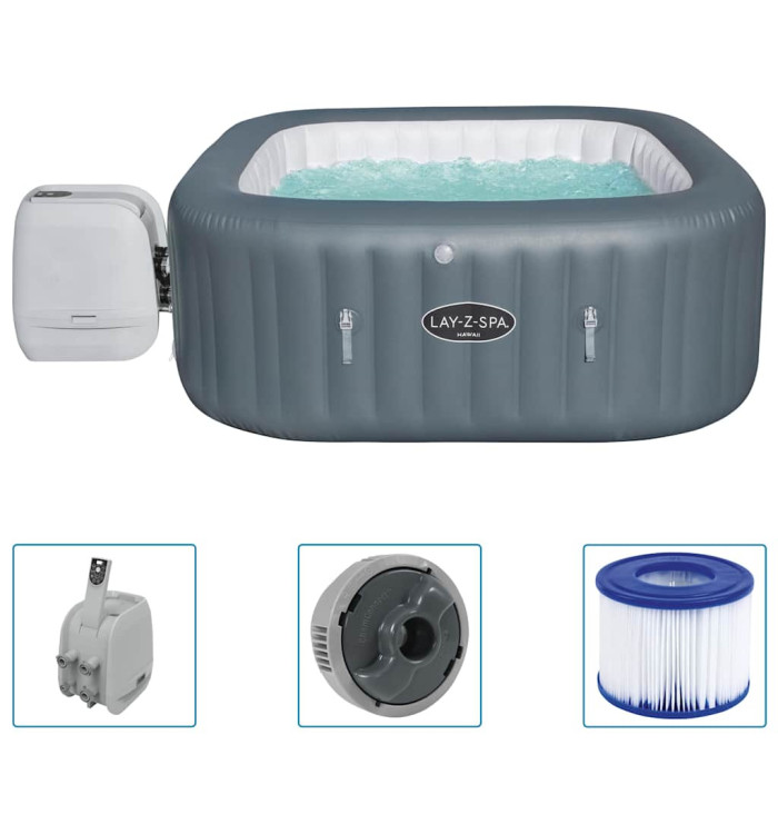 Bestway Cuve thermale gonflable Lay-Z-Spa Hawaii HydroJet Pro | Mobilier & Déco