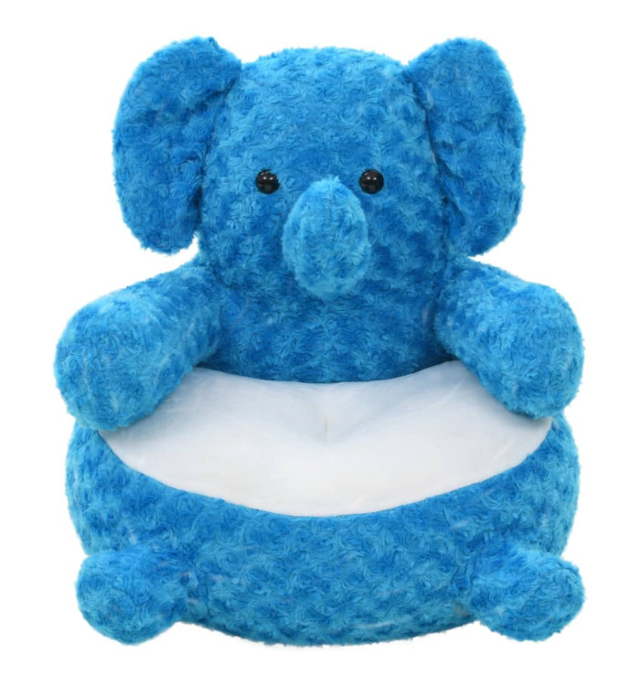 éléphant en peluche Bleu | Mobilier & Déco