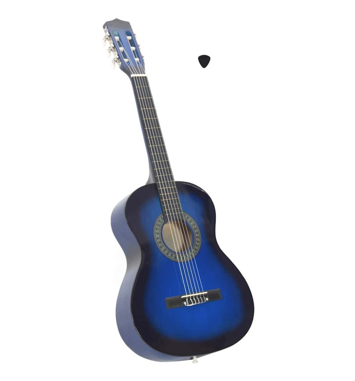 Guitare classique de débutants et enfants Bleu 3/4 36" | Mobilier & Déco