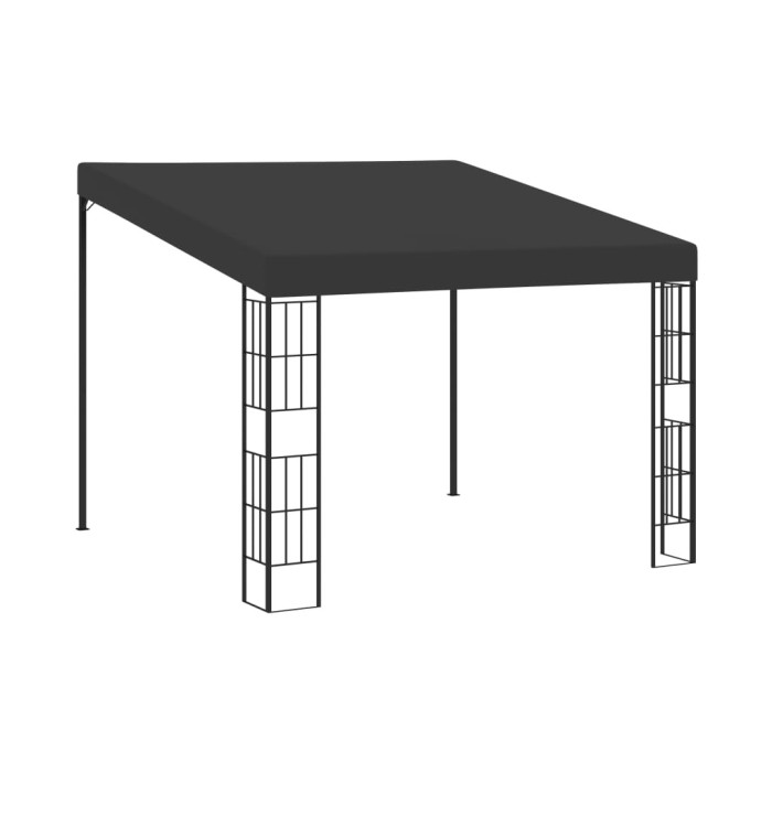 Belvédère mural 3x3 m Anthracite Tissu | Mobilier & Déco