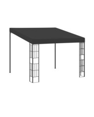 Belvédère mural 3x3 m Anthracite Tissu | Mobilier & Déco