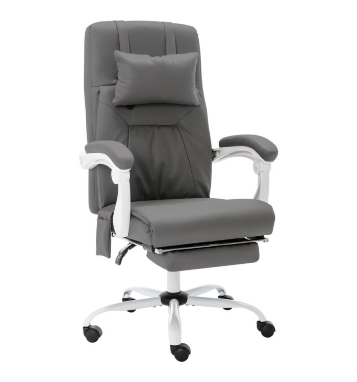 Chaise de bureau de massage Gris Similicuir | Mobilier & Déco