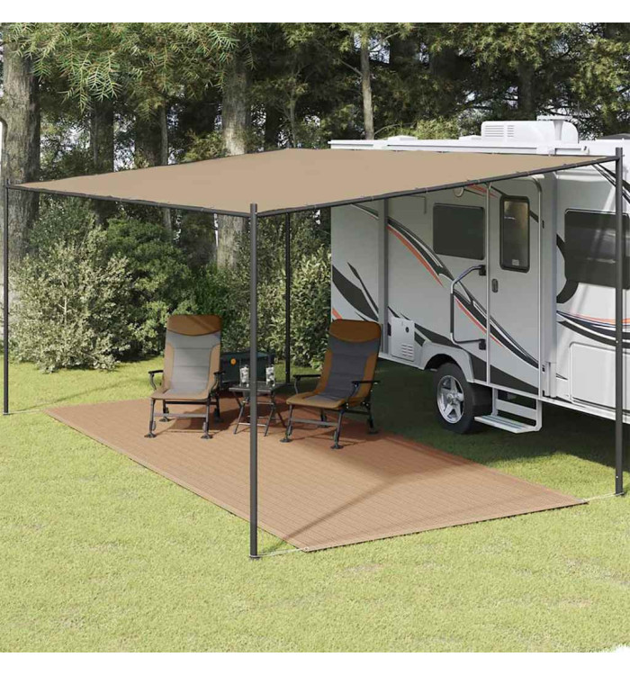 Tapis de tente 250x500 cm Taupe | Mobilier & Déco