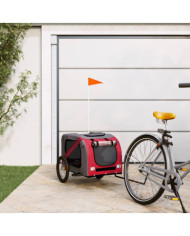 Remorque de vélo pour animaux de compagnie rouge et gris | Mobilier & Déco