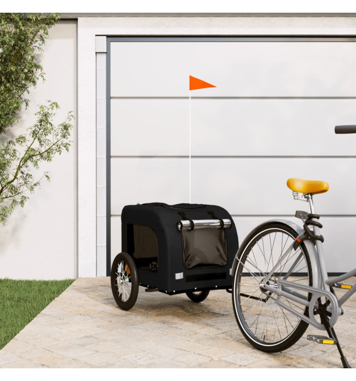 Remorque de vélo pour animaux de compagnie noir | Mobilier & Déco