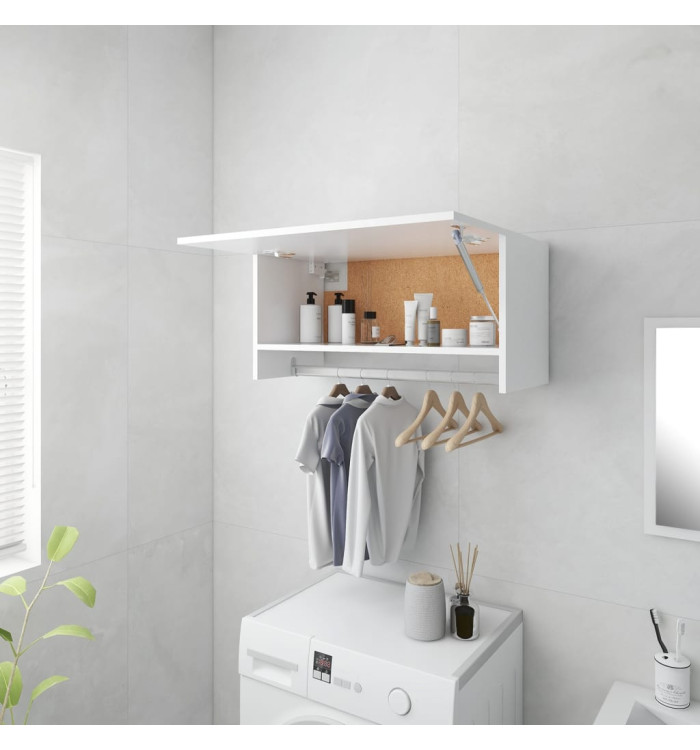 Garde-robe blanc 70x32,5x35 cm bois d'ingénierie | Mobilier & Déco