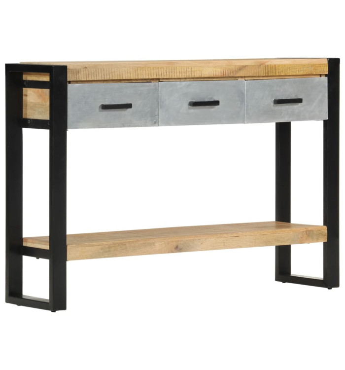 Table console 110x30x76 cm bois de manguier massif brut | Mobilier & Déco