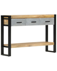 Table console 110x30x76 cm bois de manguier massif brut | Mobilier & Déco